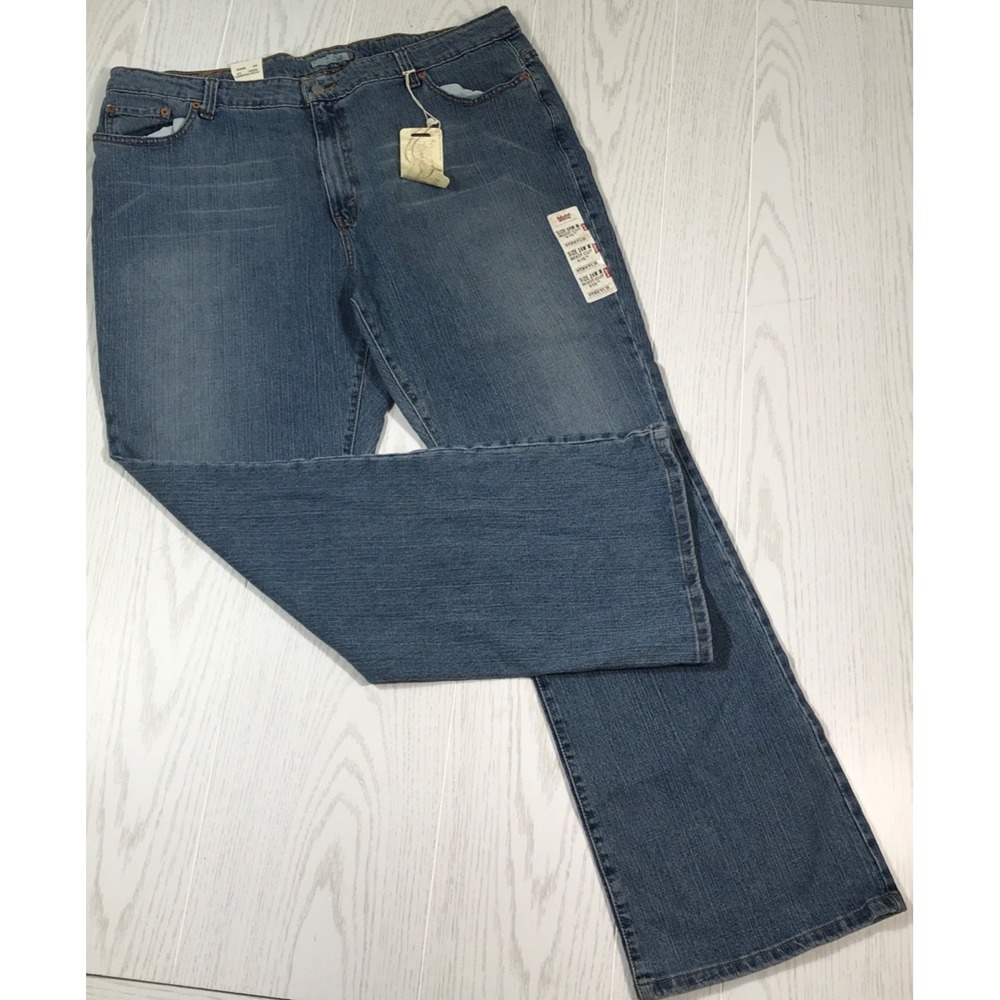 Vintage Levis Plus Size Bootcut Jeans Women 24 Blue 515 Cotton Blend Stretch New